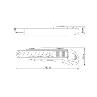 Estilete Profissional 6" Tramontina Com Corpo De Dupla Injeção E Oito Lâminas - 2