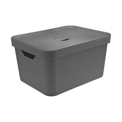 Caixa Organizadora Cube 32L Ou 46 X 36 X 24,5Cm Chumbo