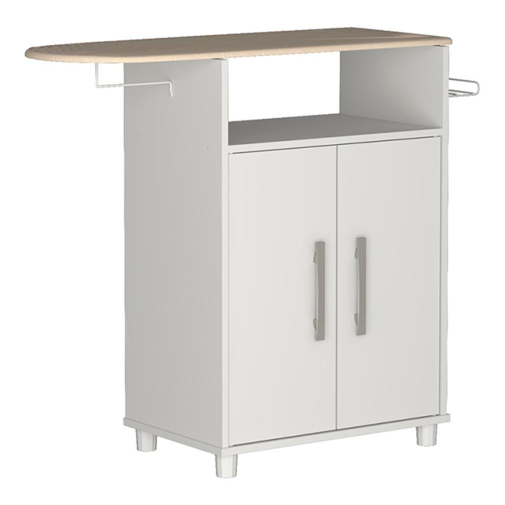 Balcao Tabua De Passar 2 Portas B04 Branco Novam Branco - 1