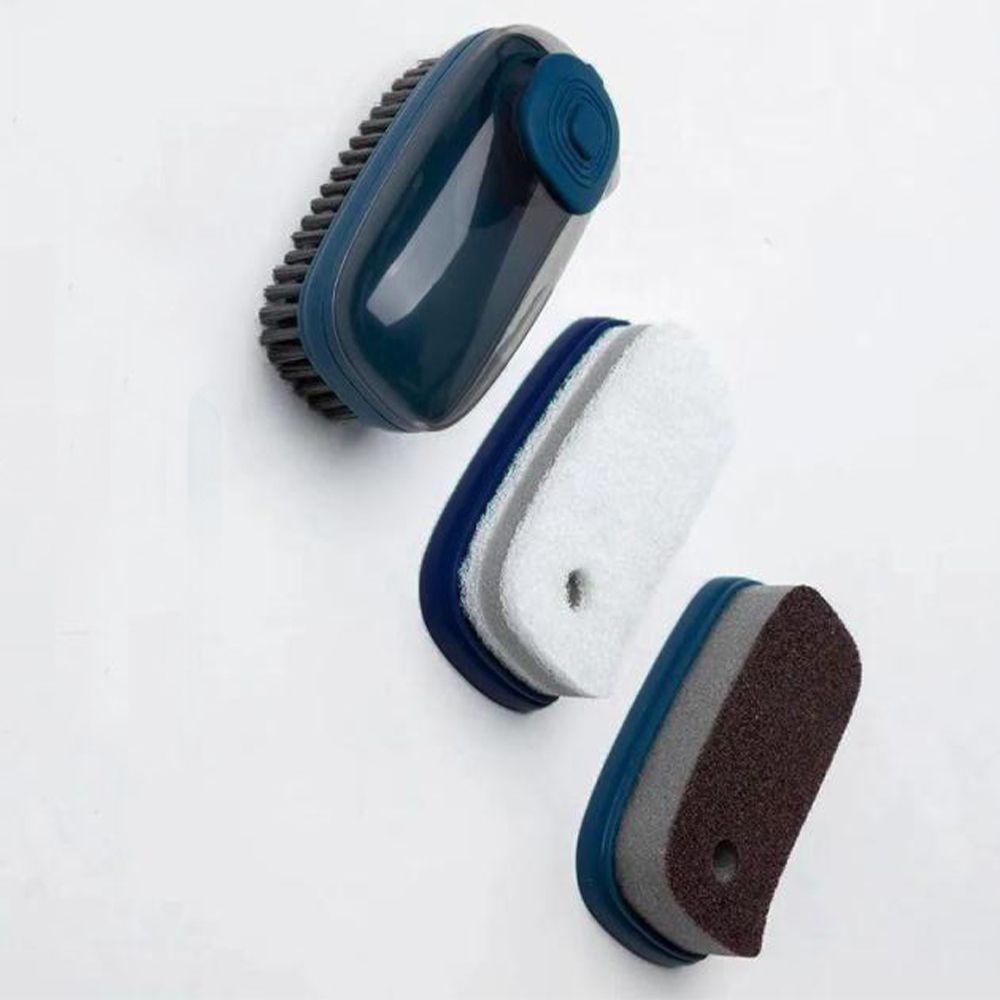 Escova Dispenser Limpeza Multifuncional 3 Em 1 - 4