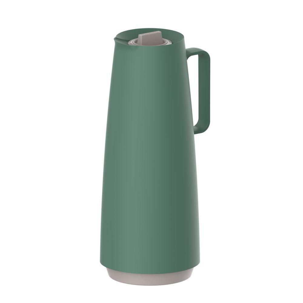 Bule Térmico Tramontina Exata Em Polipropileno Verde Com Ampola De Vidro 1 L - 1