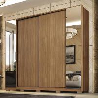 Guarda Roupa Casal Laredo Amêndola Touch Nude Prime Flex Com Pés - Demartez