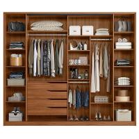 Guarda Roupa Casal Laredo Ambiente Nogueira Nude Prime Tx Flex Com Vidro Reflecta Demóbile - 5