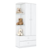 Guarda Roupa Infantil Labirinto 2 Portas Branco Brilho - Henn - 4