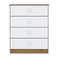 Cômoda Infantil Amarelinha Rústico Branco - Henn - 1