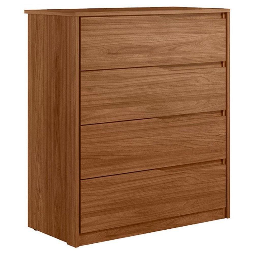 Cômoda átria Ambiente 4 Gavetas Nogueira Touch Demóbile - 2