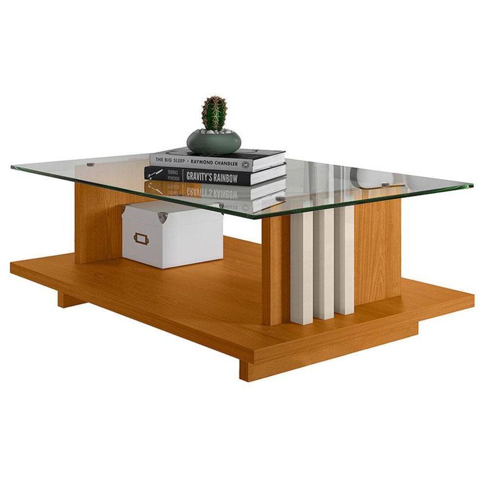 Mesa De Centro Ambiente Frizz Cinamomo Off White - Madetec - 2