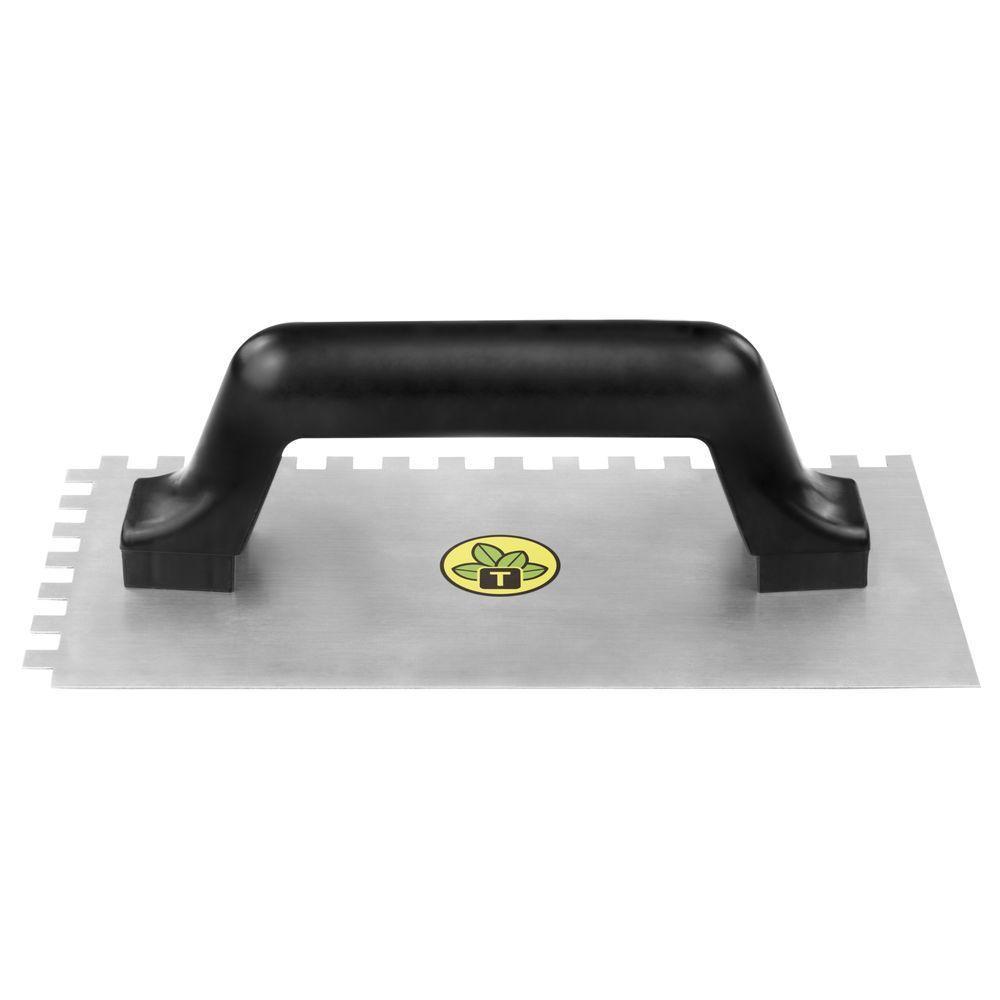 Desempenadeira Metálica De Base Lisa Tramontina Com Dentes Com Cabo Plástico - 2