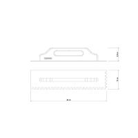 Desempenadeira Metálica De Base Lisa Tramontina Para Drywall Com Dentes Com Cabo De Madeira - 3