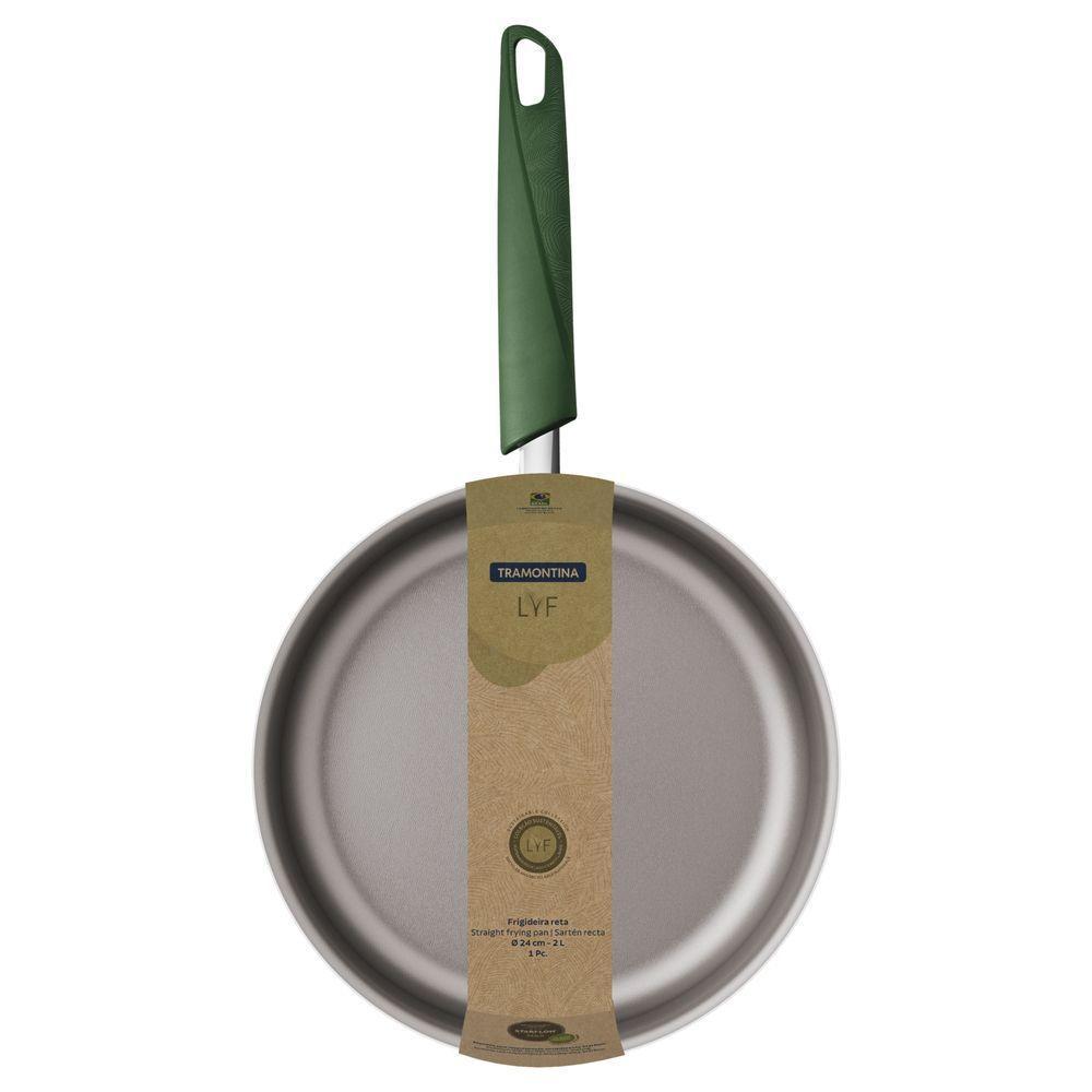 Frigideira Reta Tramontina Lyf Em Alumínio Com Revestimento Starflon Max Verde 24 Cm - 1