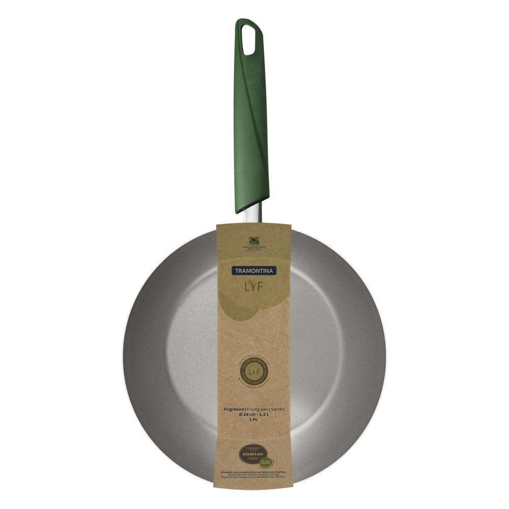 Frigideira Tramontina Lyf Em Alumínio Com Revestimento Interno E Externo Em Antiaderente Starflon Max Verde 24 Cm - 1