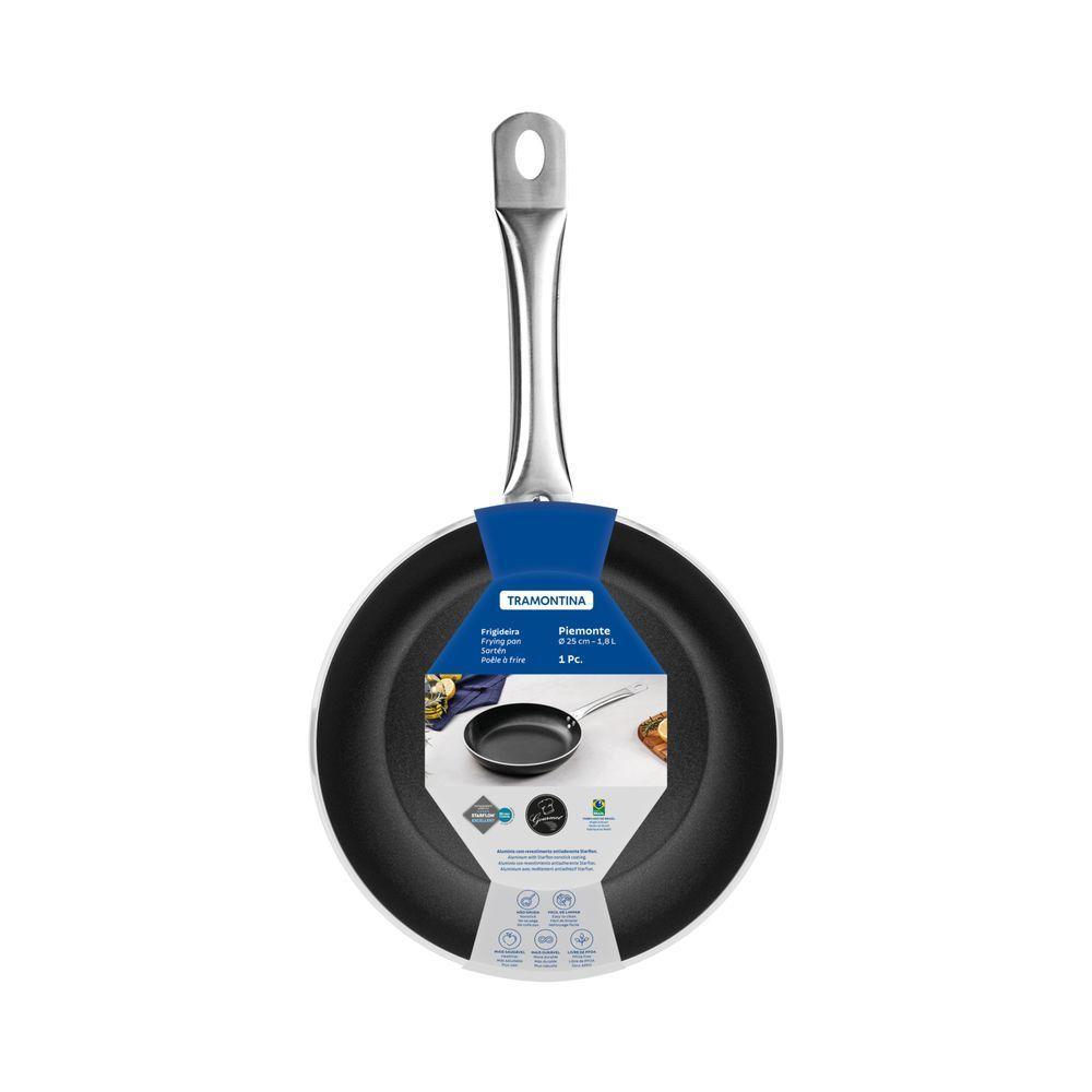 Frigideira Tramontina Piemonte Em Alumínio Com Revestimento Antiaderente Starflon Excellent Preto 2 - 3