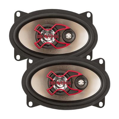 Alto Falante Bravox Triaxial B3x46x 4x6&quot; 40w Rms 4r Universal Par