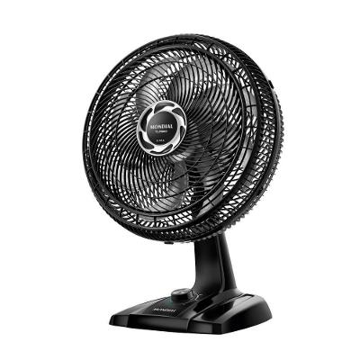Ventilador De Mesa Mondial Turbo 8 Pás 140w 40cm Preto E Prata NVT-40-8P-B 127V