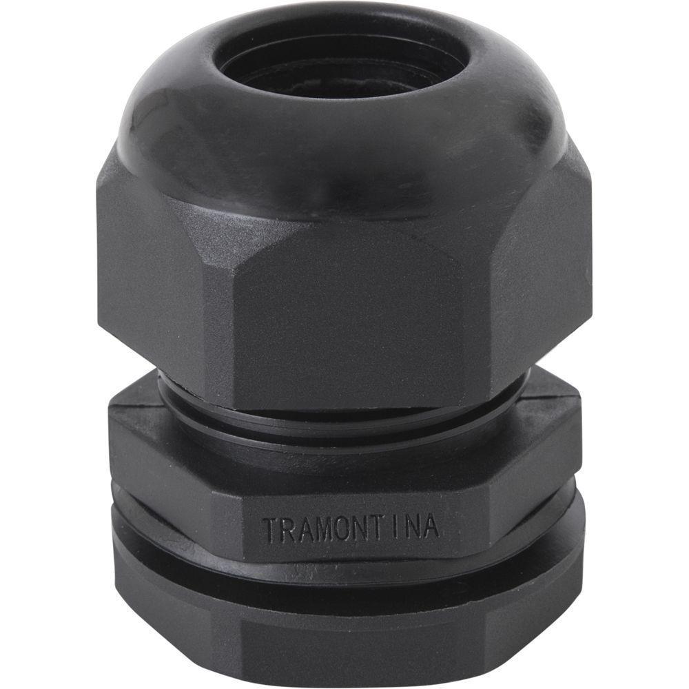 Conector Prensa-cabo 3/4 Polegada Tramontina Em Termoplástico Preto Com Bucha - 2