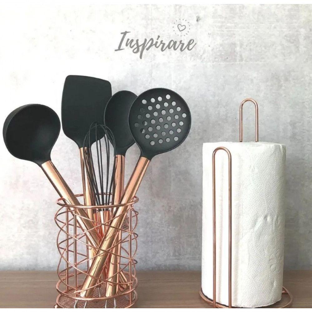 Batedor De Ovos Fouet Cabo De Aço Inox Rose Gold 26,5 Cm - 2