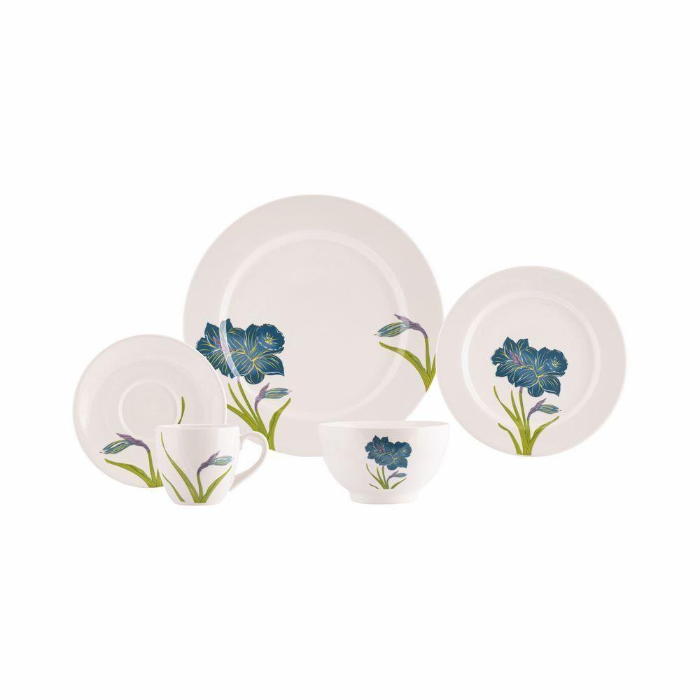 Jogo De Jantar 30 Peças Amarilis Porcelana Real By Schmidt - 1