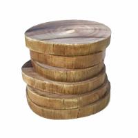 Kit C/6 Apoiador De Copo Em Eucalípto Bolacha Porta Copo - 2