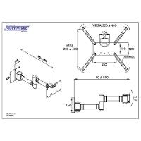 Suporte Multivisao Stpa50 Articulado Com Inclinacao Para Tv De 19 A 56 - 3
