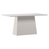 Mesa De Jantar 160 Cm Barbara Com Vidro Off White - New Ceval - 1