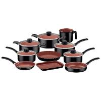 Jogo De Panelas Tramontina Turim 10 Peças Preto Em Alumínio Antiaderente Starflon Max - 1