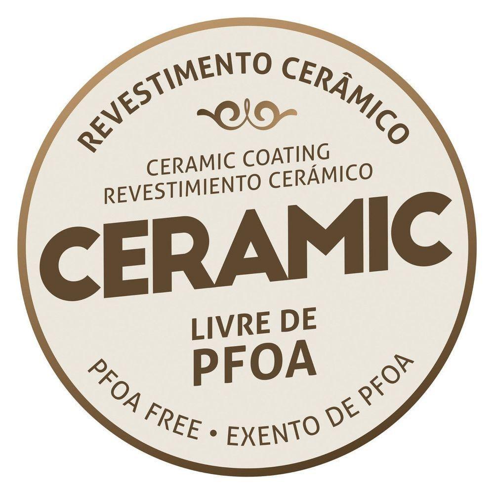 Panela De Pressão Tramontina Torino 4,5 Litros 20 Cm Vermelho Em Alumínio Com Revestimento Cerâmico Fundo De Indução - 4