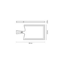 Fsc Tábua Tramontina Em Madeira Jatobá Mesclada Com Cabo E Acabamento óleo 41x22 Cm - 5