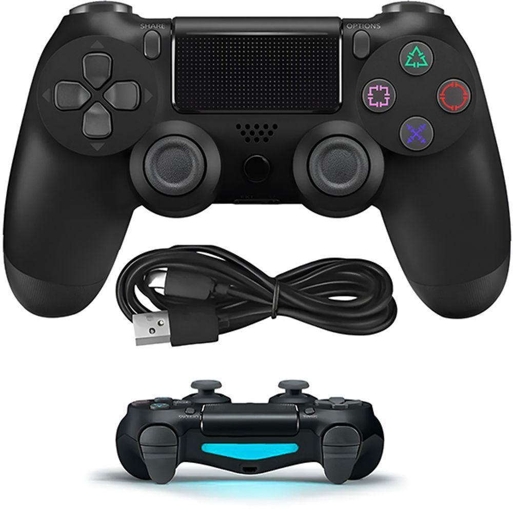 Controle Playstation 4 Sem Fio Wireless Manete Compátivel Computador Celular Cloud Game - 1
