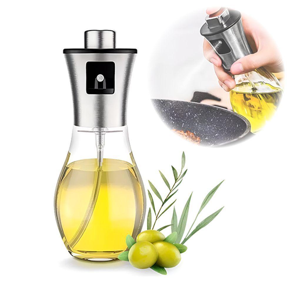Pulverizador De óleo Azeite E Vinagre De Aço Inoxidável Spray Culinário Borrifador De 200ml - 2