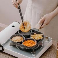 Frigideira Antiaderente Com 4 Divisórias Sem Uso De óleo Alumínio Resistente Fácil De Limpar - 2