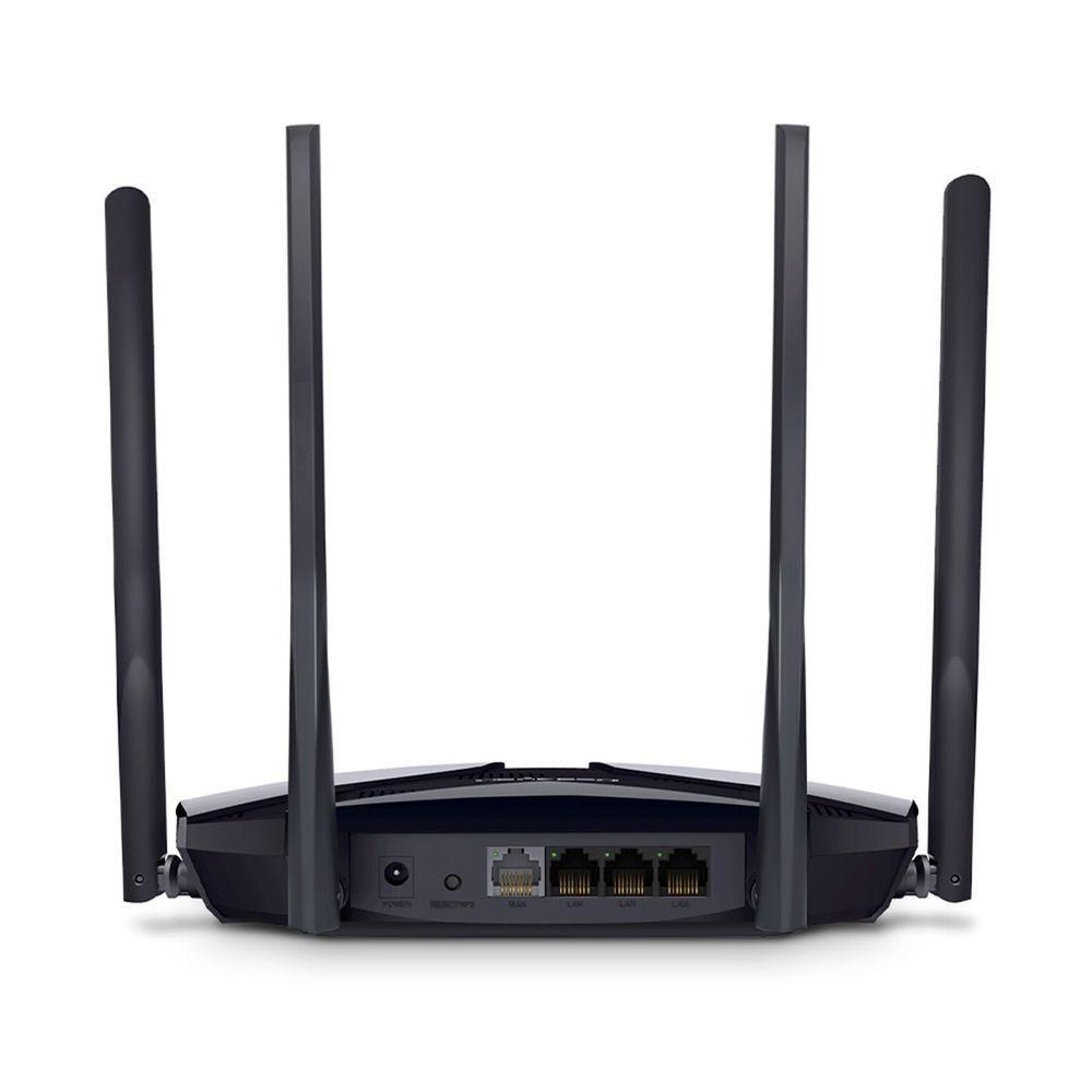 Roteador Mercusys Mr70x, Gigabit, Wi-fi 6, Dual Band (2.4-5ghz), Ax1800, 6 Antenas, Mu-mimo - 5