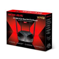 Roteador Mercusys Mr70x, Gigabit, Wi-fi 6, Dual Band (2.4-5ghz), Ax1800, 6 Antenas, Mu-mimo