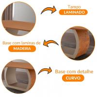 Mesa Para Sala De Jantar Ellis 180cm Madeira Moderna Mobília Cinamomo Com Champanhe-cinamomo Imbuia