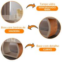 Mesa Para Sala De Jantar Ellis 220cm Moderna Mobília Cinamomo Com Champanhe-champanhe - 7