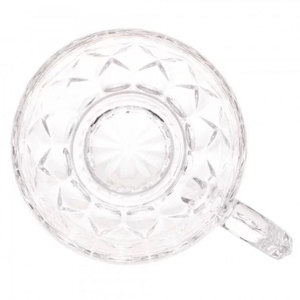 Jogo De 6 Xicaras De Cafe Capuccino Cristal Lile 200ml Lyor - 3