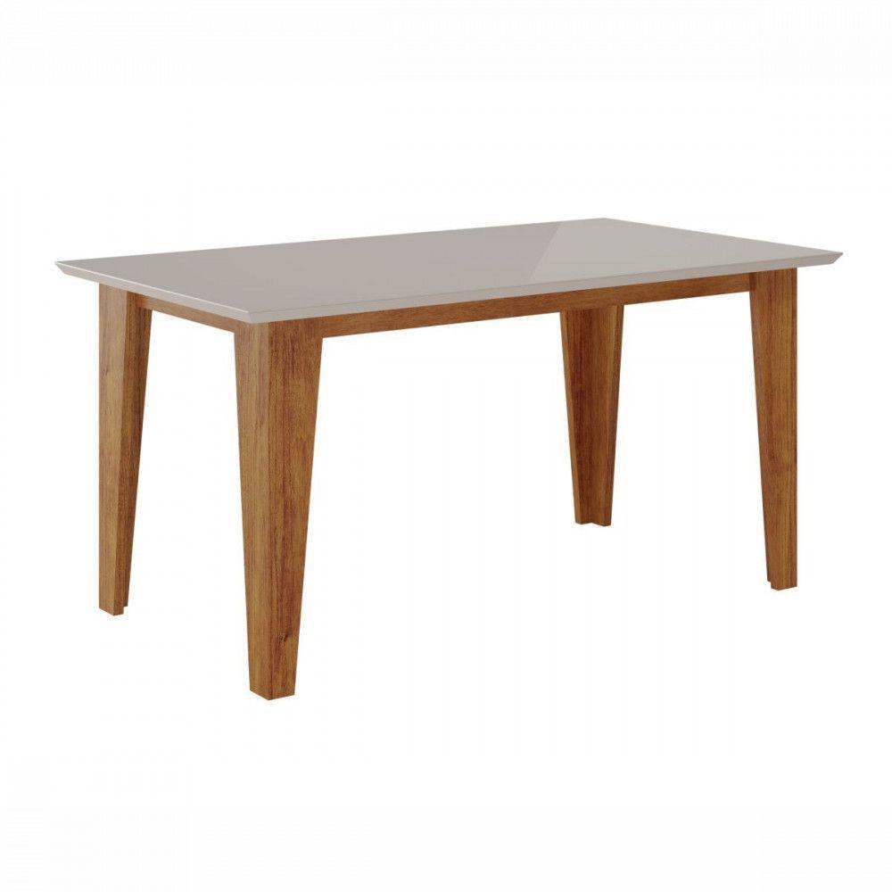 Mesa De Jantar Com 6 Cadeiras Requinte Veneza Off White Vier Blonde / Off White - 6