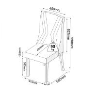 Mesa De Jantar Com 6 Cadeiras Glamour Topazio Off White Vier Blonde / Off White - 2