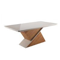 Mesa De Jantar Com 6 Cadeiras Glamour Topazio Off White Vier Blonde / Off White - 5