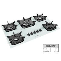Cooktop Mueller 5 Bocas Branco Com Queimador Tripla Chama Bivolt - 3