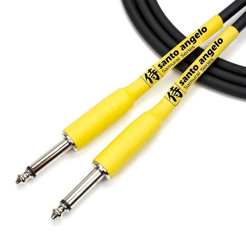 Cabo De Guitarra Samurai 0,30mm Conector P10/p10 10ft 3,05 - 2