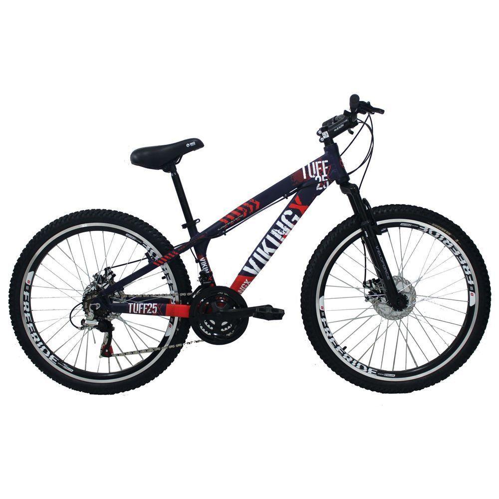 Bicicleta Viking X Tuff25/30 Freeride Aro 26 Freio A Disco 21 Velocidades Roxo Laranja - 1