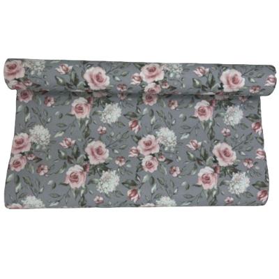 1 Rolo Com Adesivo Decorativo Floral De (45cm X 500cm)