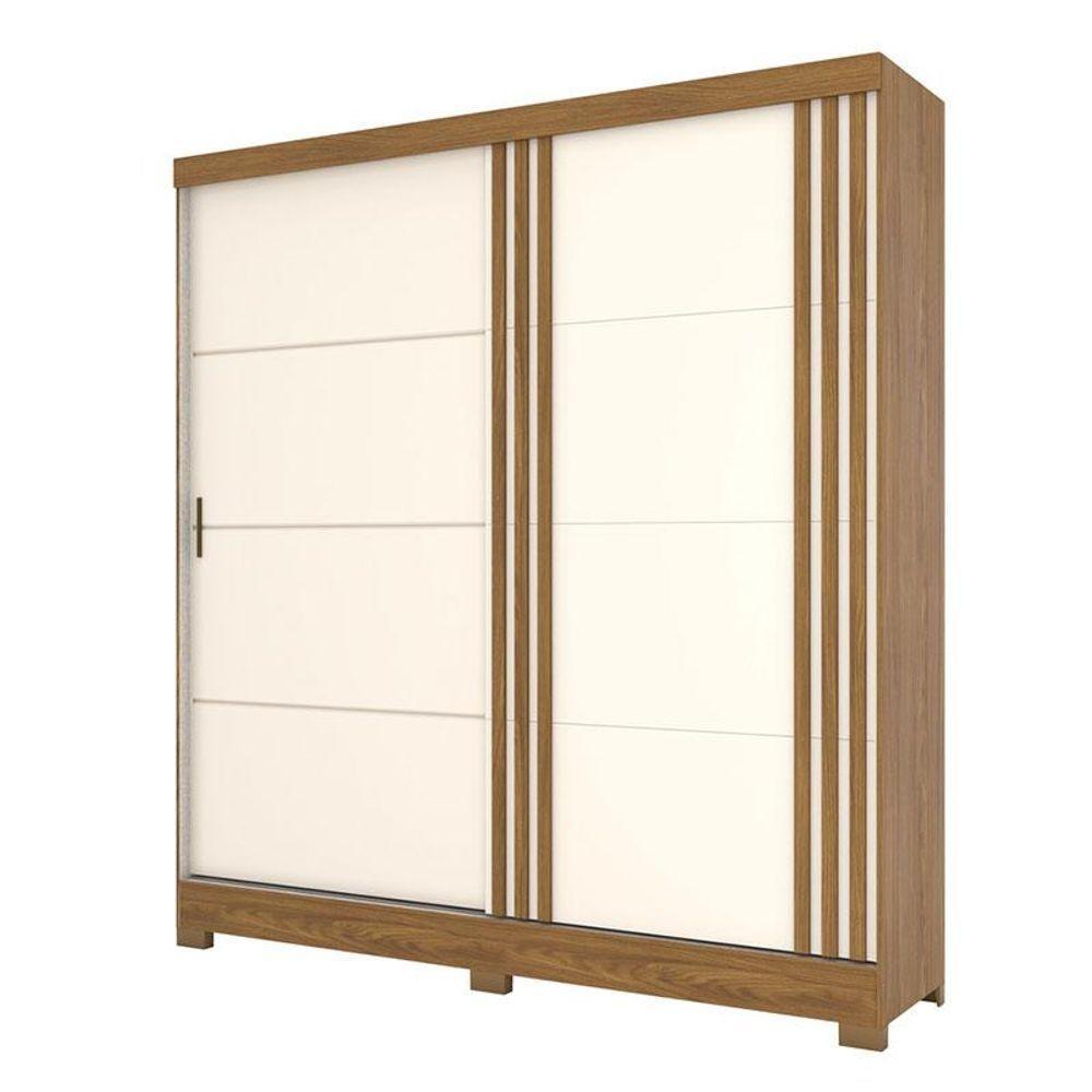 Guarda Roupa Solteiro B352 Nature Off White - Briz Móveis - 1