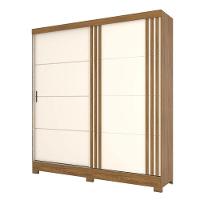 Guarda Roupa Solteiro B352 Nature Off White - Briz Móveis - 1