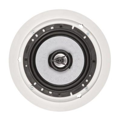 Arandela Redonda Fiamon 6&quot; Coaxial 50rms 8r Branca