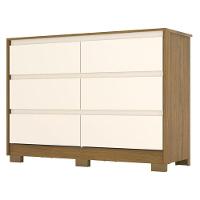 Cômoda Ambiente Ravenna 6 Gavetas Nature Off White - Henn - 3