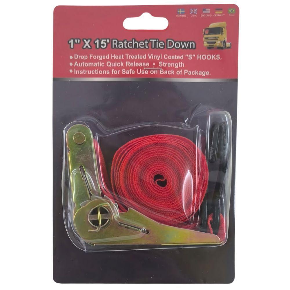 Catraca Com Cinta De Amarração De 2,5cm X 4,5 Metros. - 2