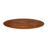 Mesa Saarinen Oval Pau Ferro 244x137cm - Base Preta - 2