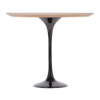 Mesa Saarinen Lateral Fórmica Preta 42cm - Base Preta - 2