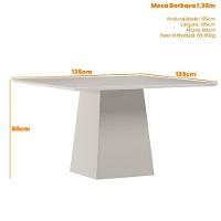 Mesa Bárbara 135x135cm - Off White - 2